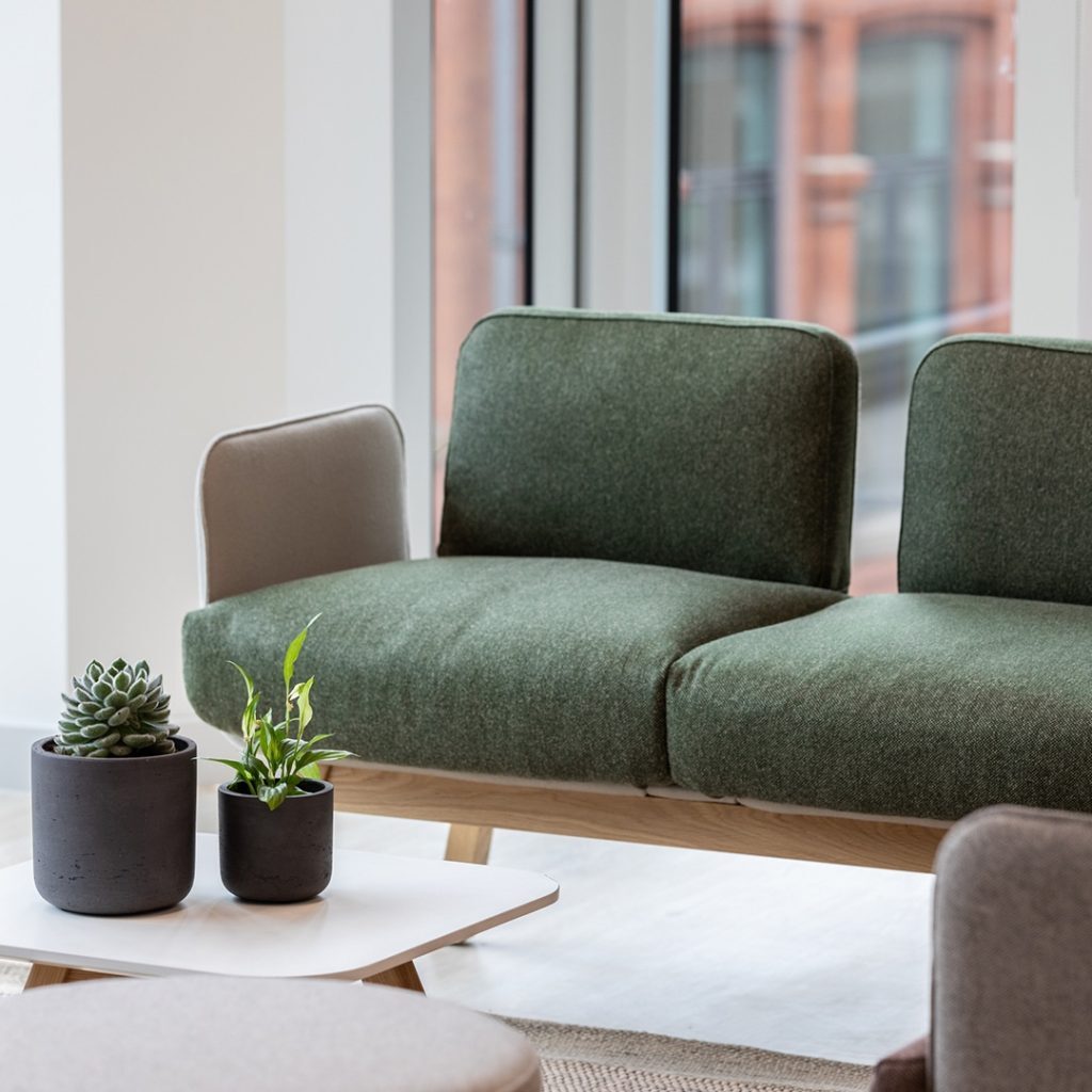 Office interiors designed for wellbeing