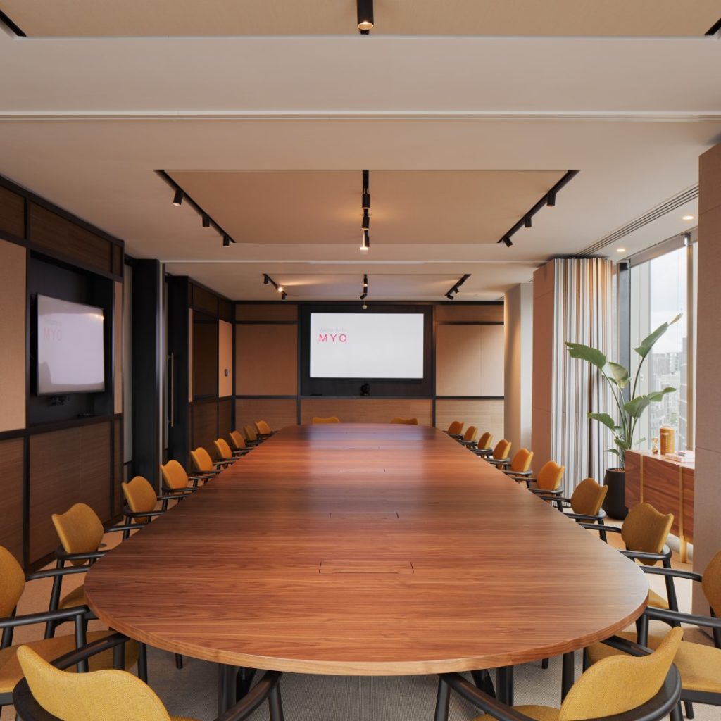 Meeting rooms in Myo Liverpool Street are of the highest quality.