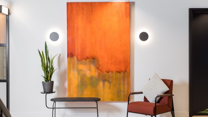 What impact does art have in a workspace?